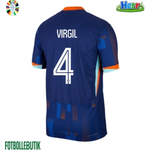 Nederländerna Virgil van Dijk #4 Bortatröja EM 2024 Kortärmad